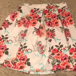 Charlotte Russe Floral Skirt